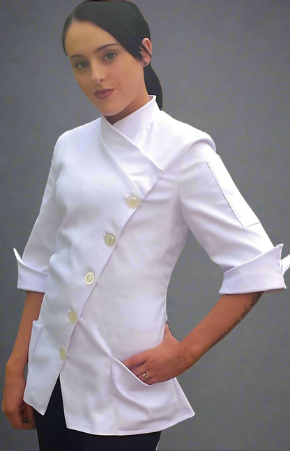 Yasmeen Chef Coat - White